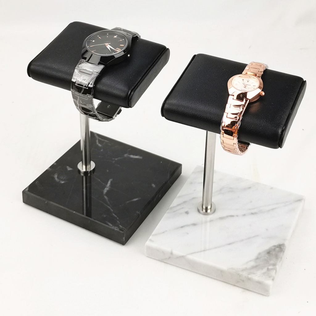 Jewelry Stores With Watches - Tragbarer Uhrenständer aus PU-Leder und Marmor,