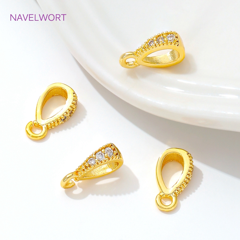 Gold Plated Ring - 14 Karat/18 Karat vergoldet eingelegte Zirkon
