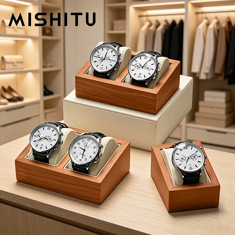 Jewelry Watches For Men - MISHITU Massivholz Uhrenaufbewahrungsbox Herren Armbanduhren Organizer