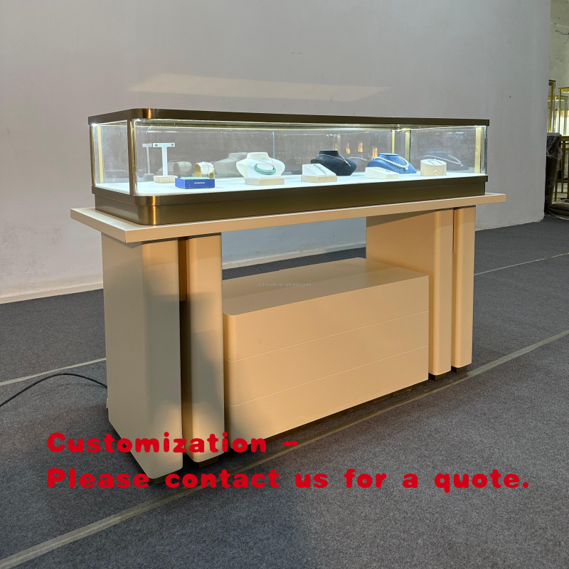Jewelry Stores With Watches - Maßgefertigter Edelstahl-Schmuck- und Uhren-Präsentationstisch, Vitrine aus