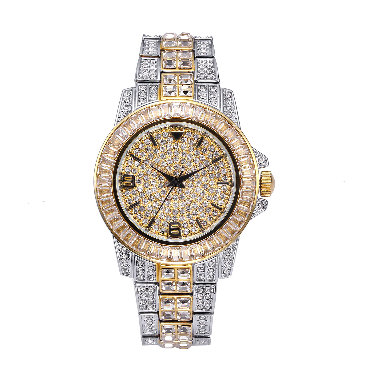 Jewelry Watches For Men - Luxuriöse Quarzuhren mit Vollsteinbesatz für Herren