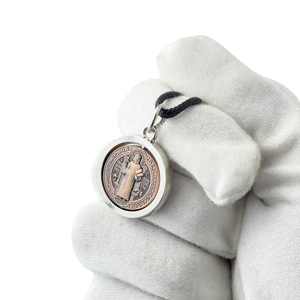 Jewelry & Watches Sp Z Oo Ul Frezerów 3 - Neue St. Benedikt Medaillen-Halskette Katholisches Schutzkreuz-Anhänger
