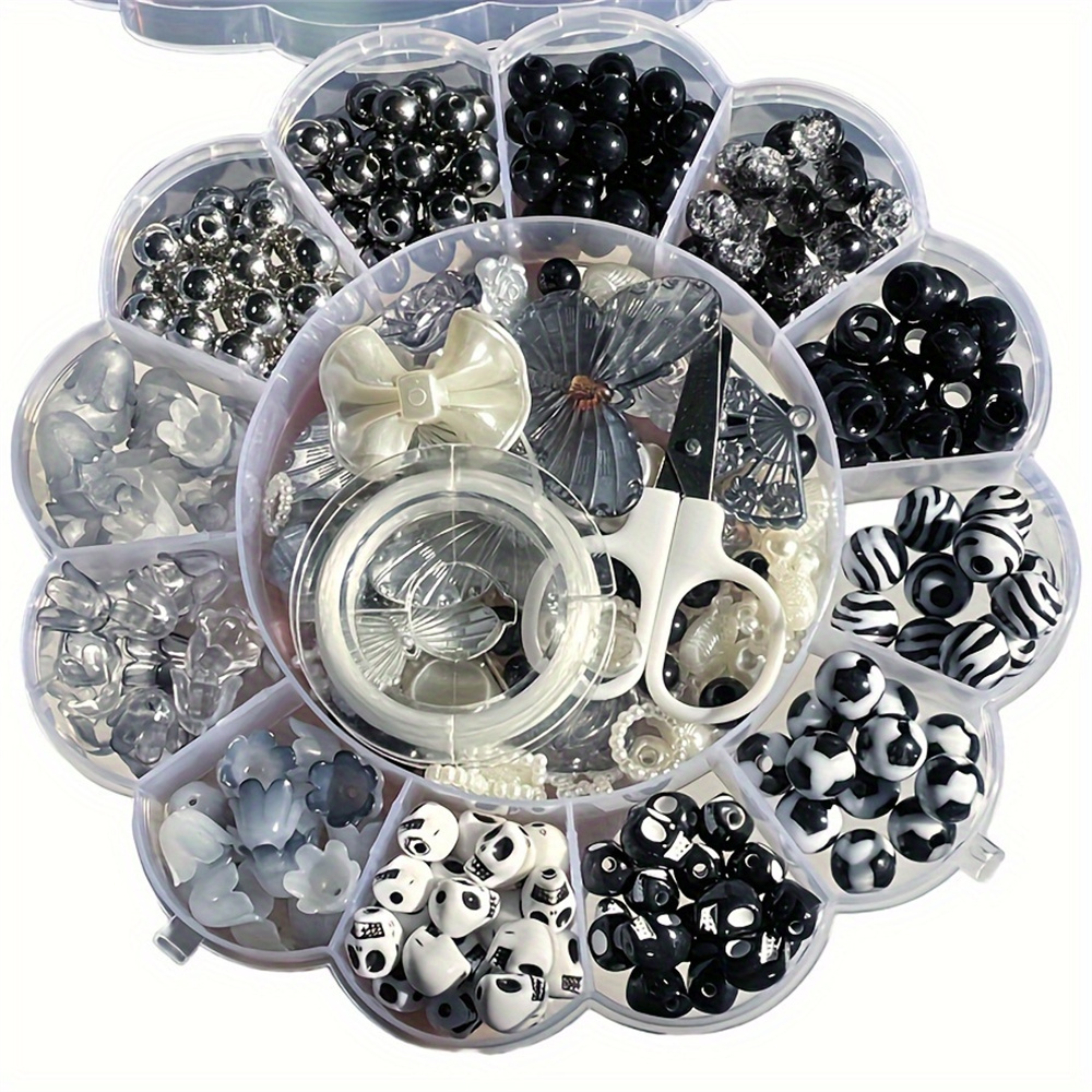 Fine Jewelry & Watches Photos - 13er-Set 120g Zufallsblumen-Perlen in Box, Acryl