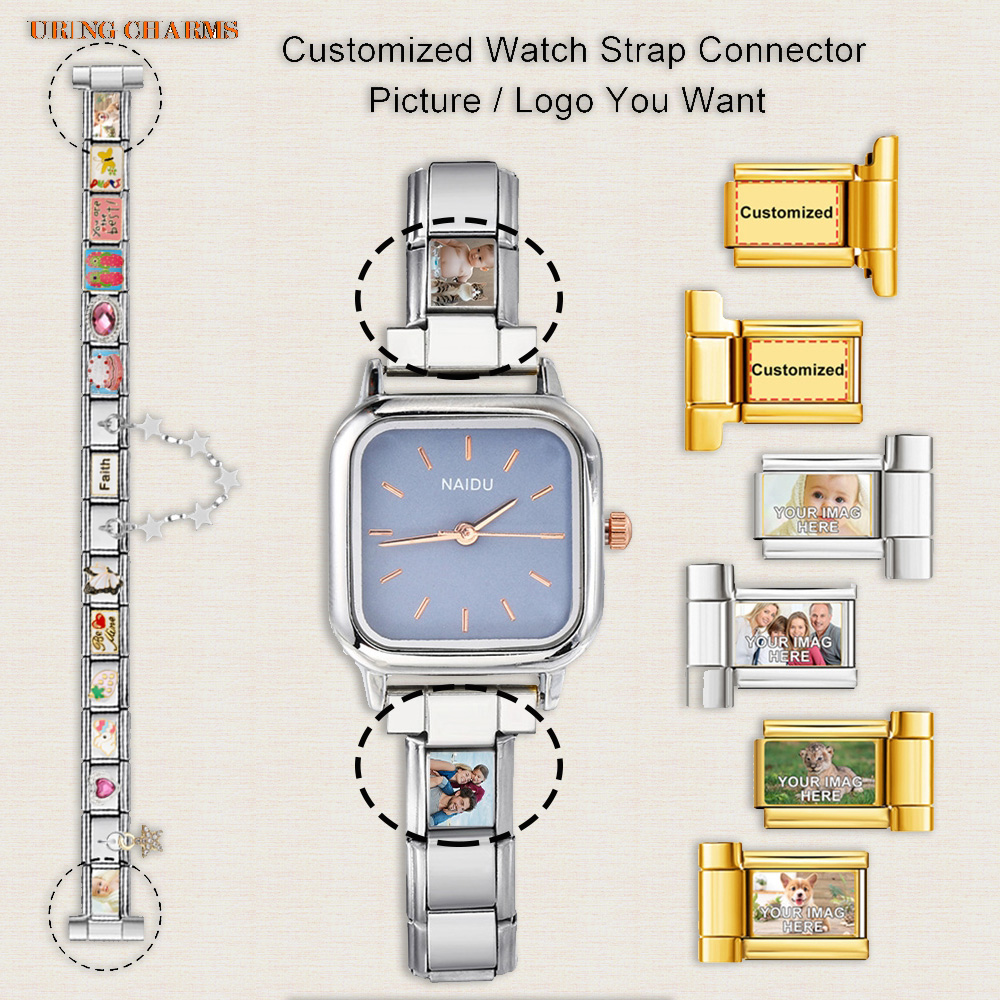 Jewelry Watches For Men - 1 Paar Bild-Logo, individueller Uhrenarmband-Anschluss, passend