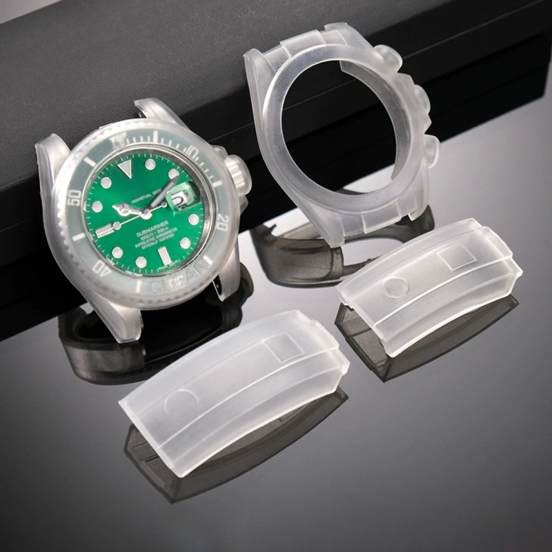Rolex Watch Daytona - Uhrenschutzhülle, transparent, kratzfest, wasserdicht, Silikon-Schutzfolie für