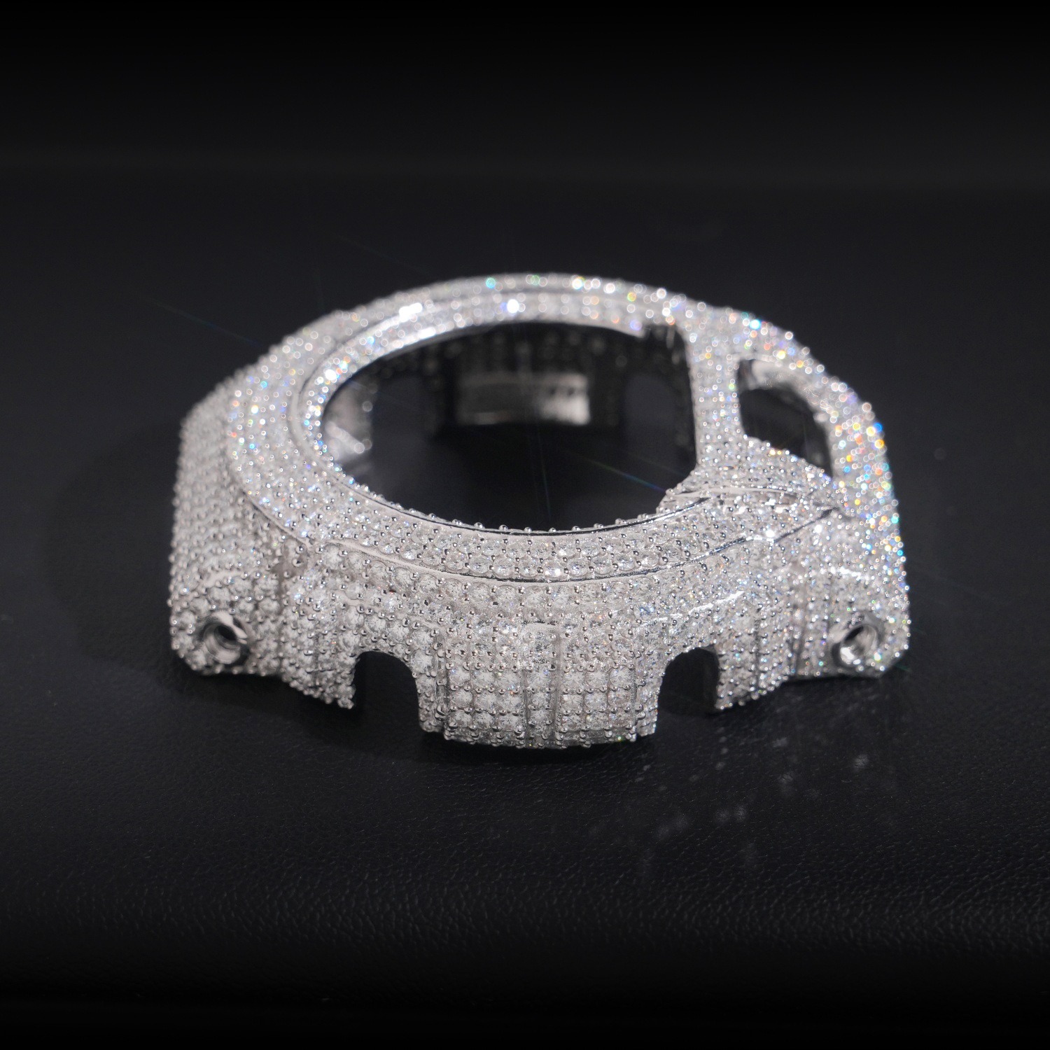 Jewelry Watches For Men - Bling Hip-Hop Uhrengehäuse: Mit Premium-Moissanit besetzt,