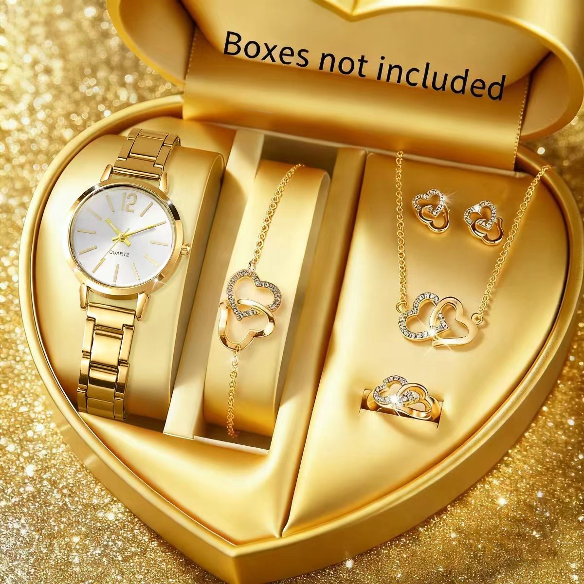 6PCS Mode Damen Quarzuhr Stras – Jewelry Watches For Ladies Bewertung und Preis