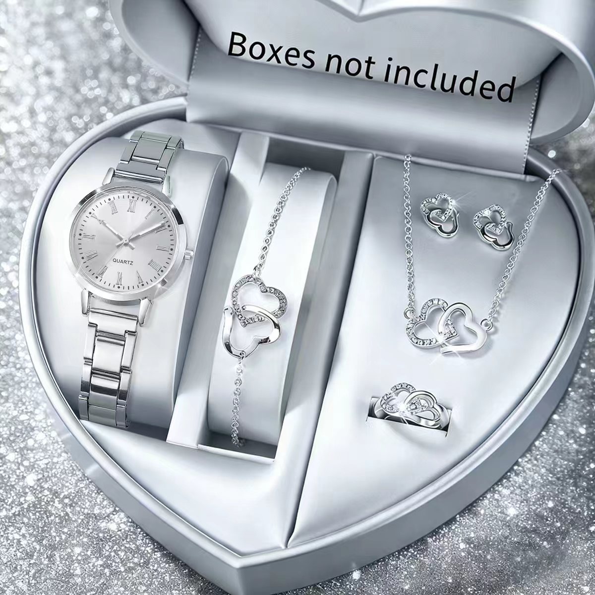 6PCS Mode Damen Quarzuhr Stras – Jewelry Watches For Ladies Bewertung und Preis
