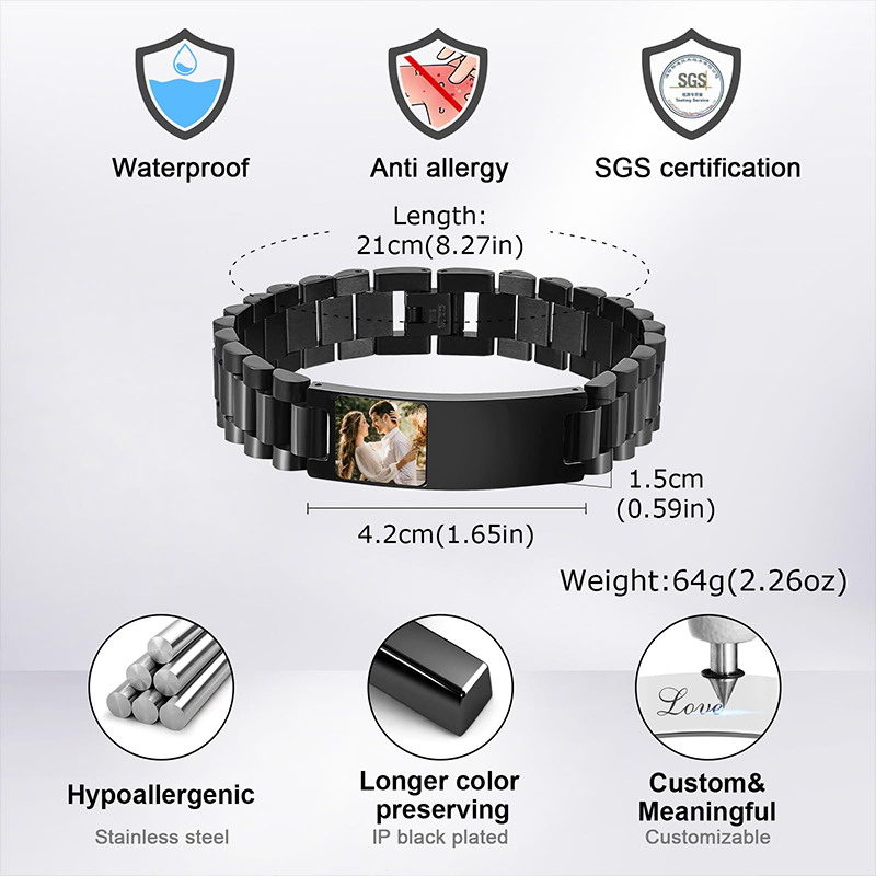 Benutzerdefiniertes Bild Text  – Jewelry Watches For Men Bewertung und Preis