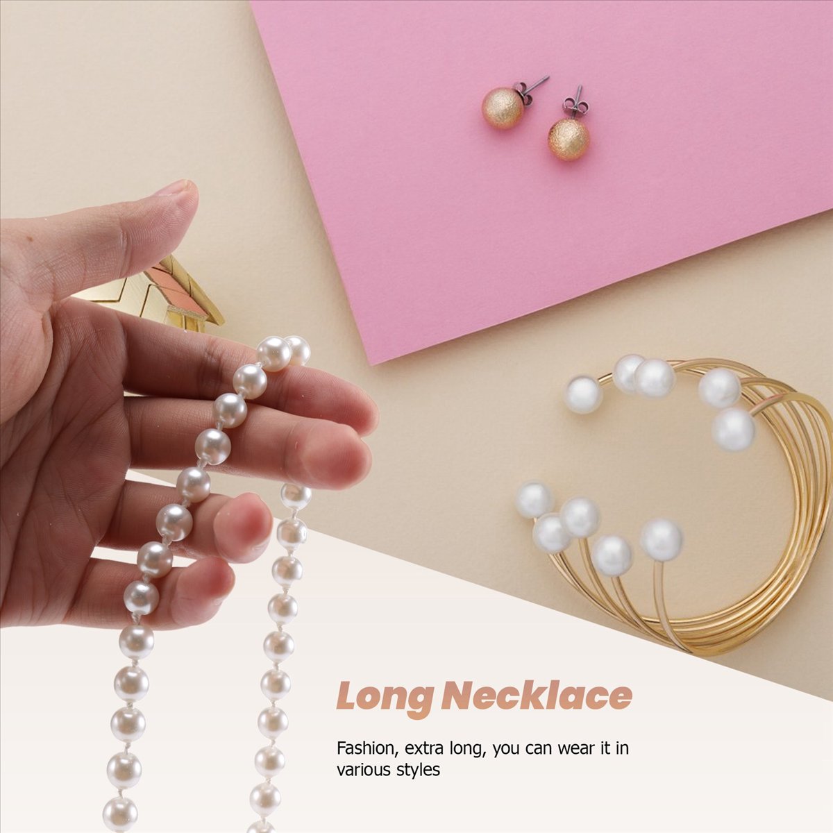 ABQR Lange Pulloverkette mit K – Pearl Necklace Bewertung und Preis