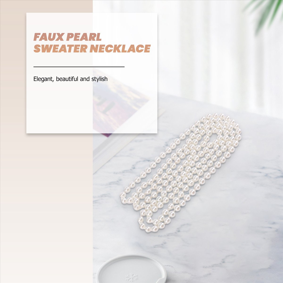ABQR Lange Pulloverkette mit K – Pearl Necklace Bewertung und Preis