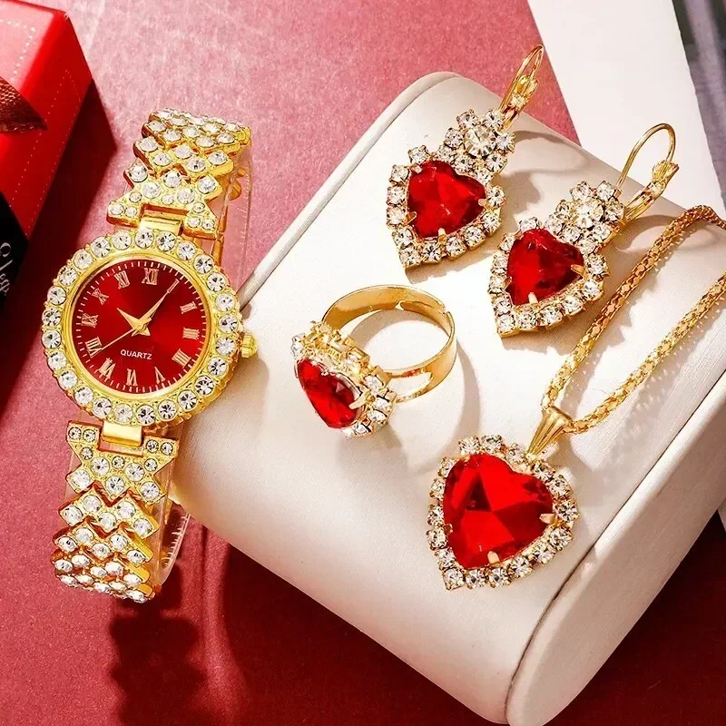 Goldene Luxus-Uhr Damen Ring H – Jewelry Watches For Ladies Bewertung und Preis