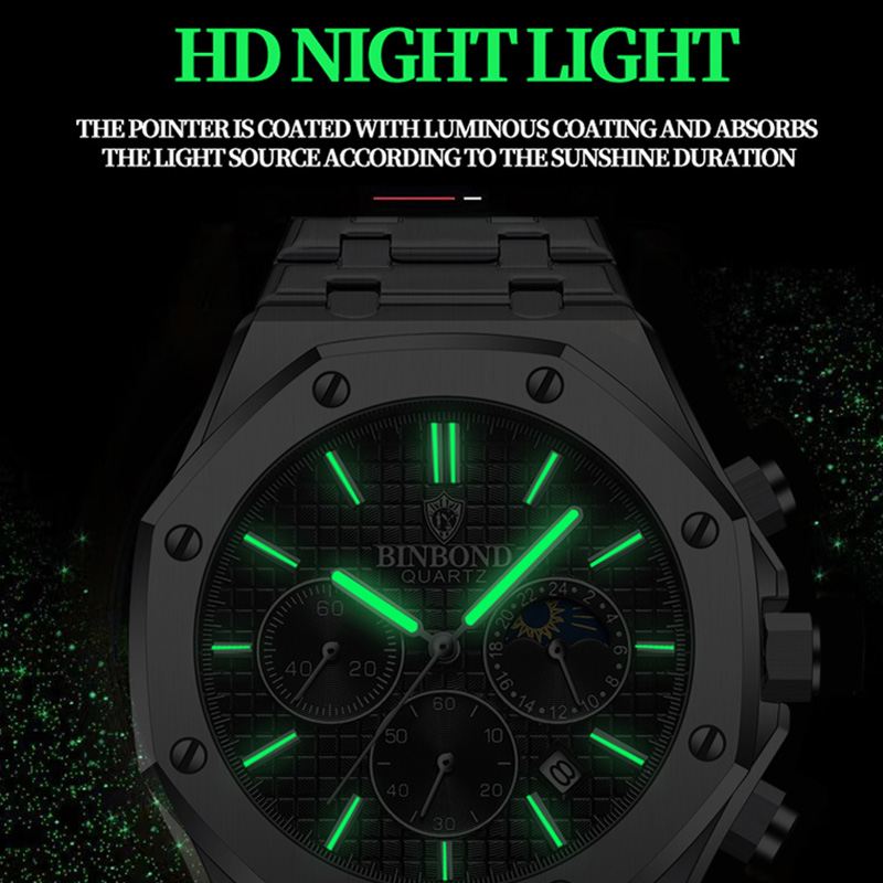 BINBOND Qualität Männer Uhr Lu – Rolex Watch Daytona Bewertung und Preis