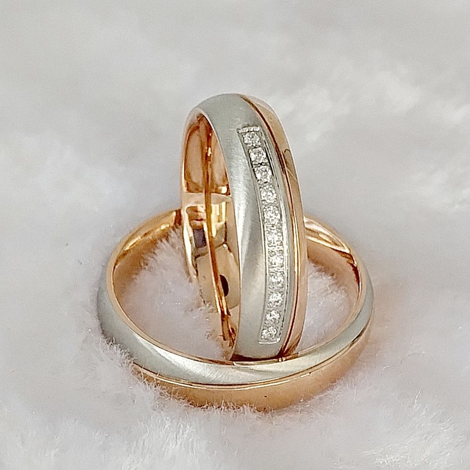 Designer Handgefertigte 18K Ro – Couple Ring Set Bewertung und Preis