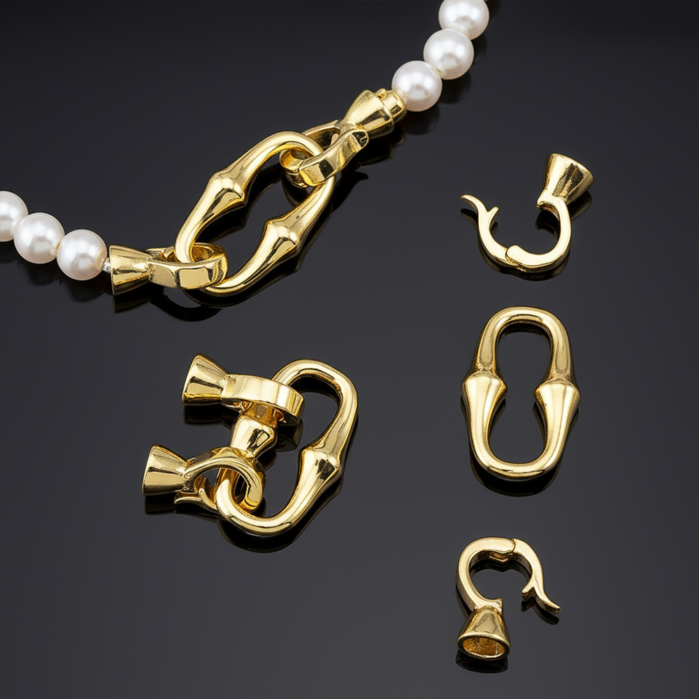1 Stück Kupfer Goldfarben Besc – Pearl Necklace Bewertung und Preis