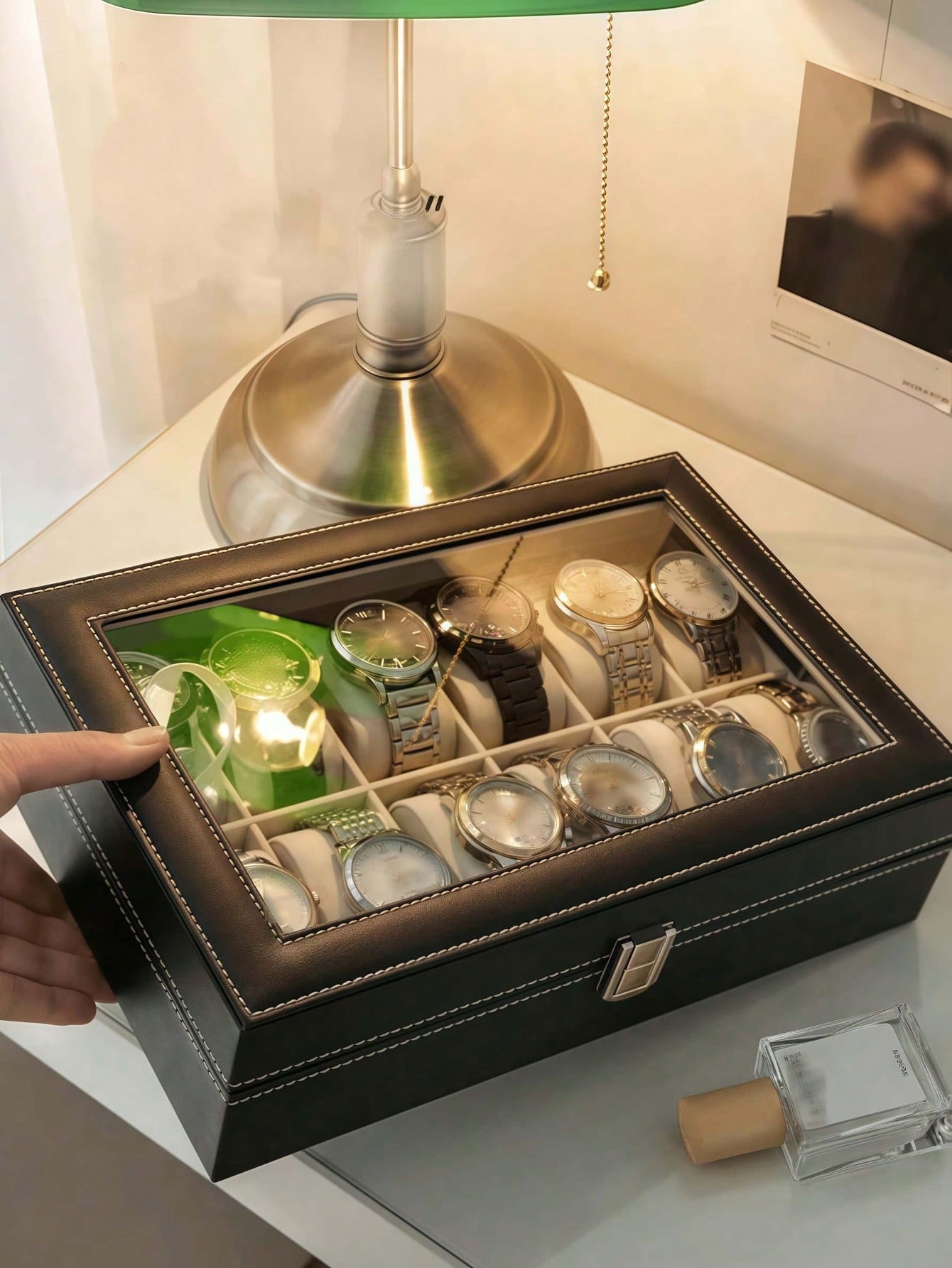 Leder-Uhrenbox mit Schloss, Gr – Jewelry Watches For Men Bewertung und Preis