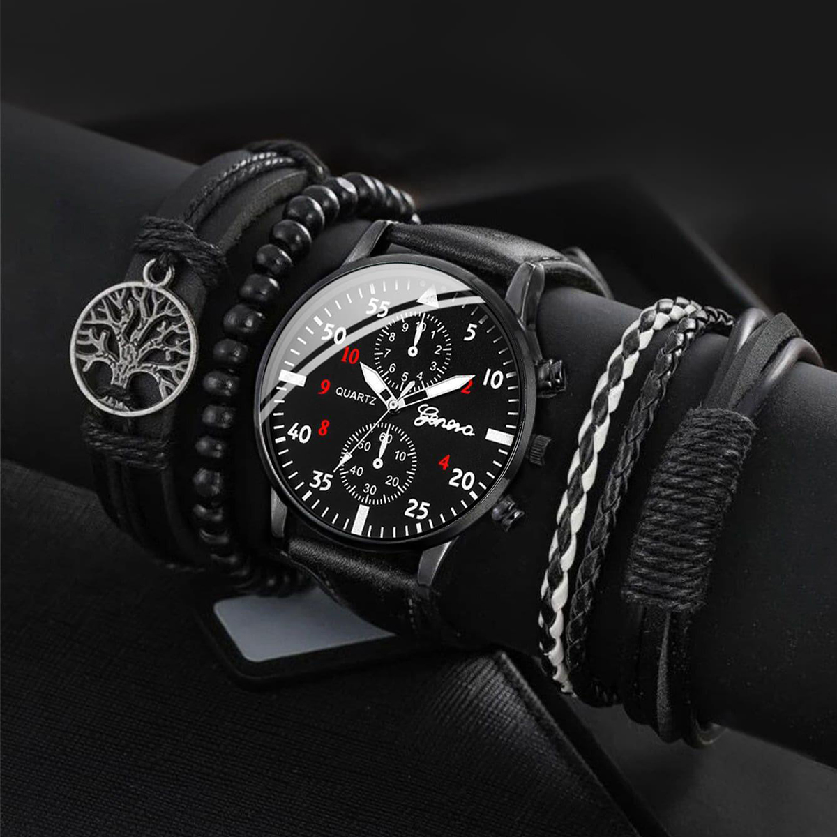 5PCS/4PCS Mode herren Business – Jewelry Watches Vintage Bewertung und Preis