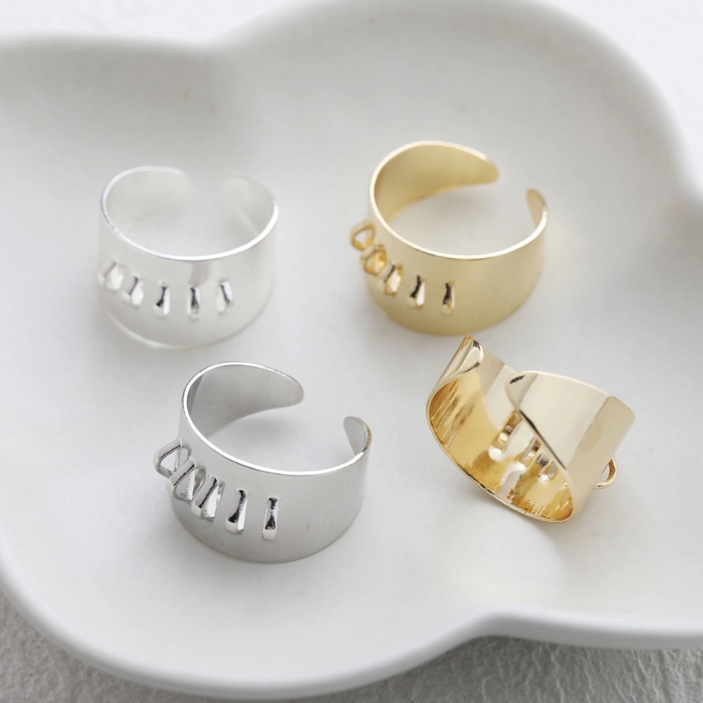 4 Stück Messing-Ringfassungen  – Gold Plated Ring Bewertung und Preis
