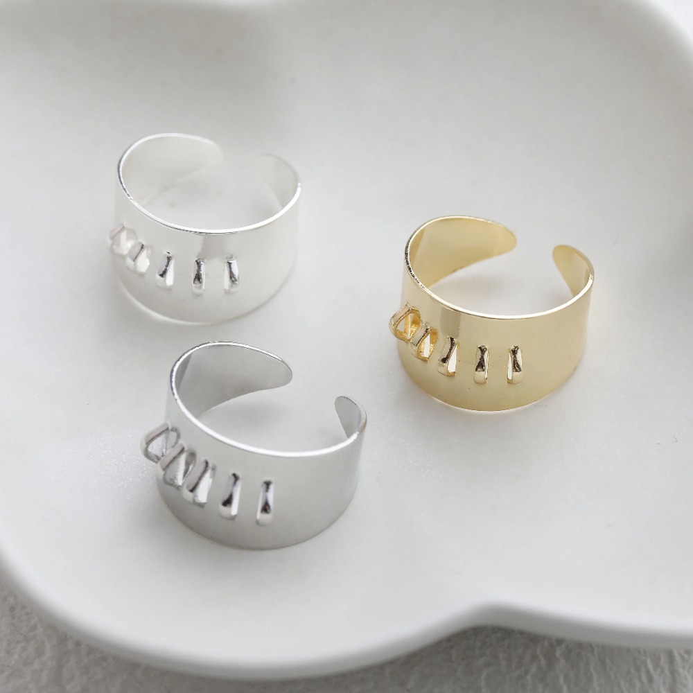 4 Stück Messing-Ringfassungen  – Gold Plated Ring Bewertung und Preis