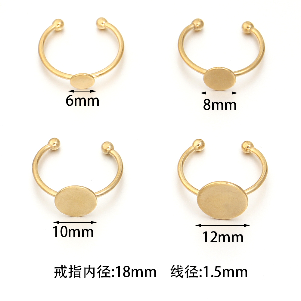 5 Stück / Menge Edelstahl verg – Gold Plated Ring Bewertung und Preis