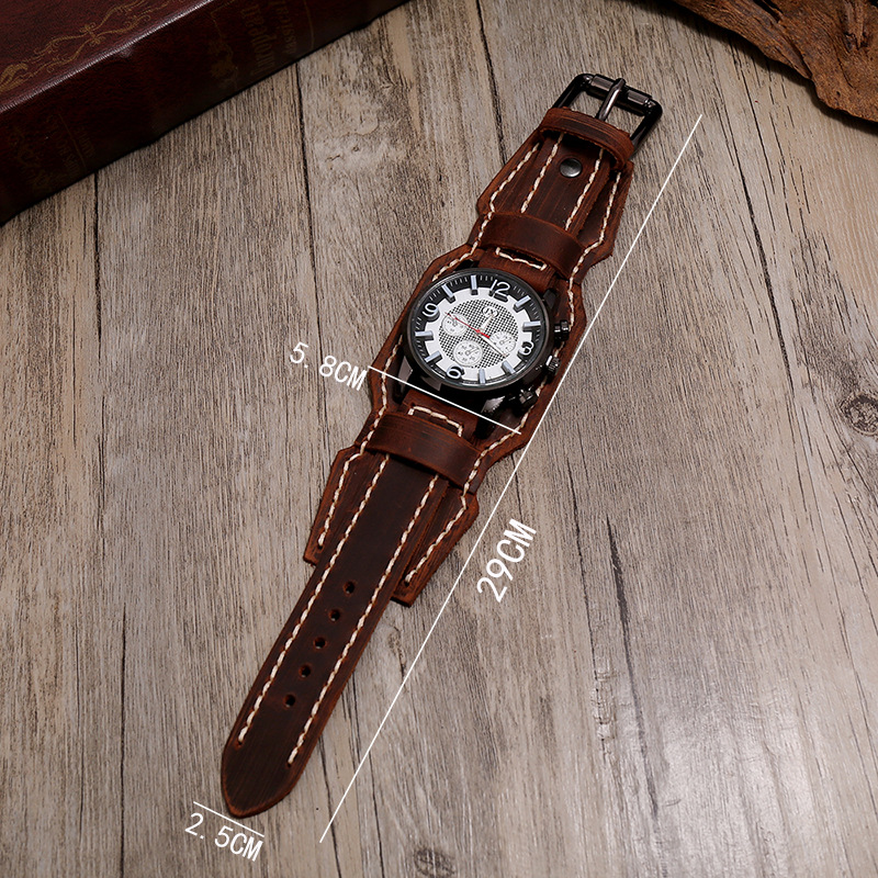 Punk Vintage Echt leder Armban – Jewelry Watches Vintage Bewertung und Preis