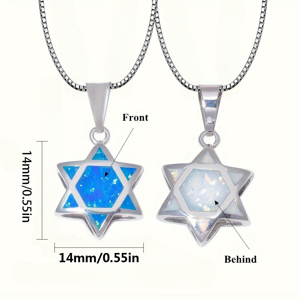 Davidstern Opal Anhänger Halsk – Jewelry & Watches Sp Z Oo Ul Frezerów 3 Bewertung und Preis