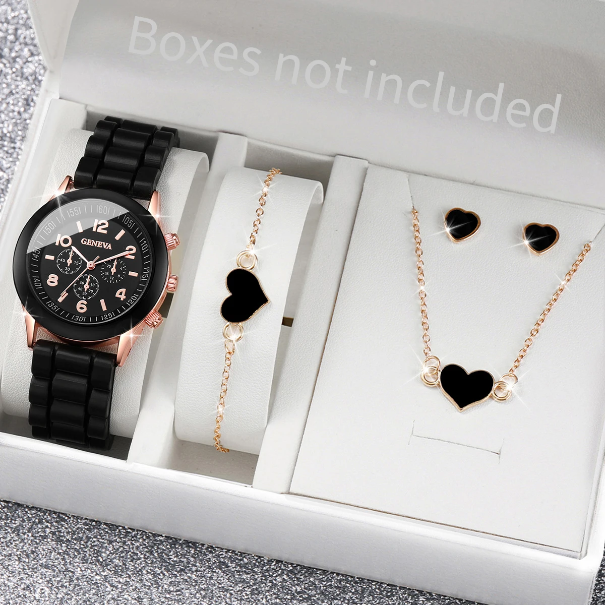 5/6PCS Mode Damenuhren Casual  – Jewelry Watches For Ladies Bewertung und Preis