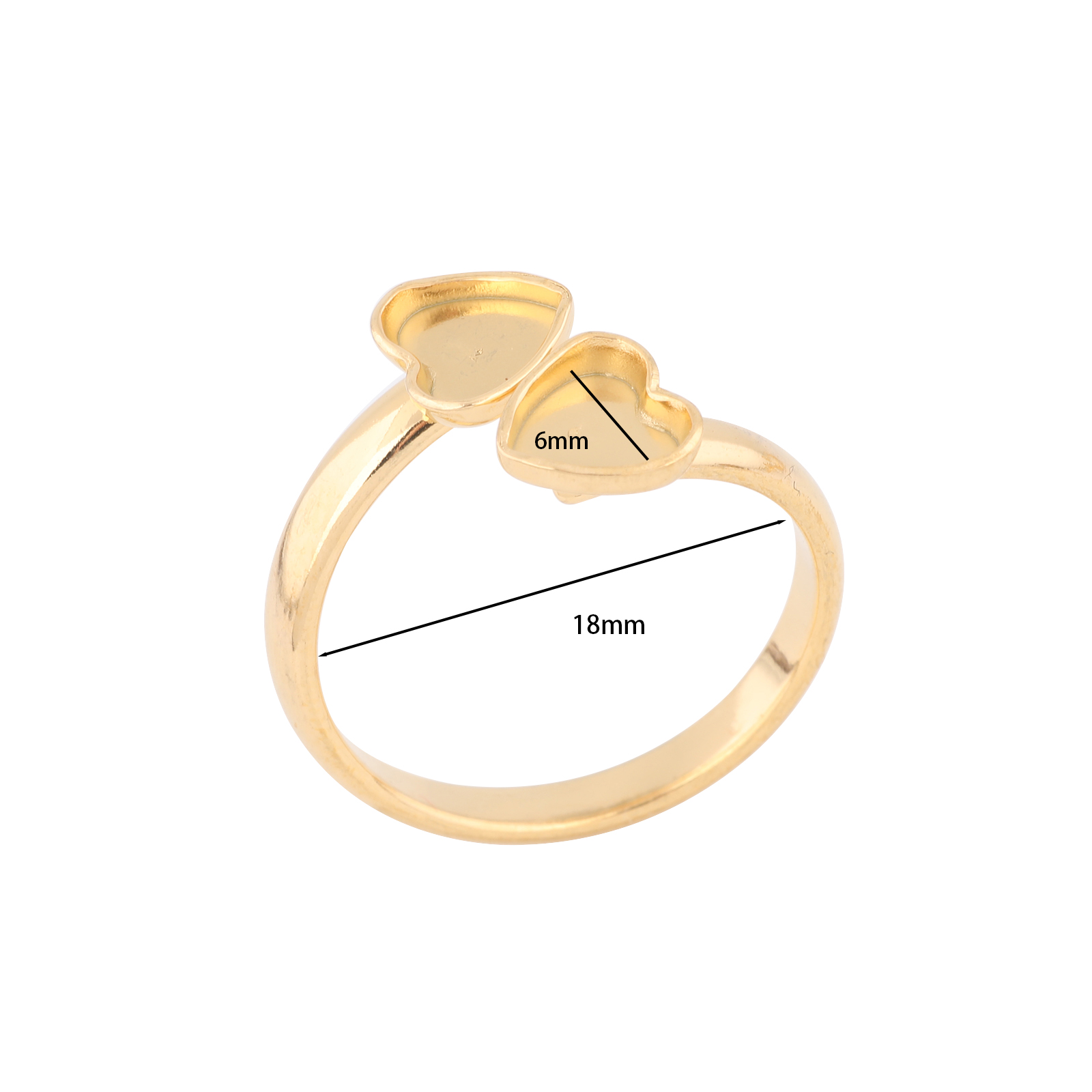 10 Stück Edelstahl vergoldet p – Gold Plated Ring Bewertung und Preis