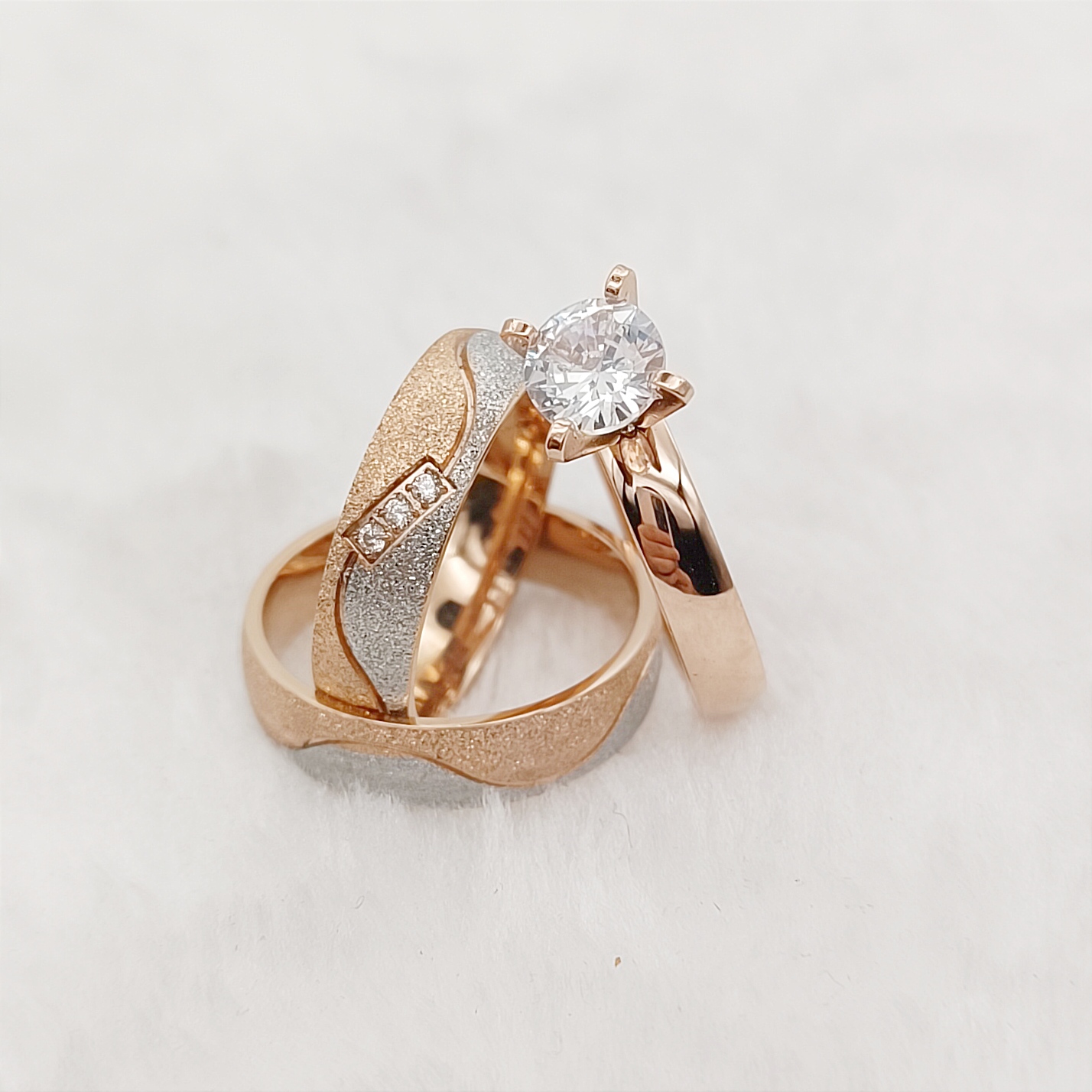 Vorschlag 3 Stück Heiratsversp – Couple Ring Set Bewertung und Preis