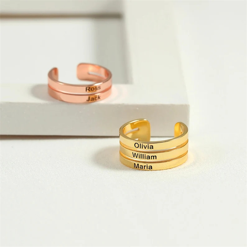 Personalisierte Edelstahl Grav – Couple Ring Set Bewertung und Preis